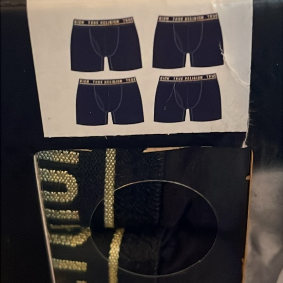 True Religion ALL BLACK MODAL Boxer Briefs XL - Picture 4 of 7
